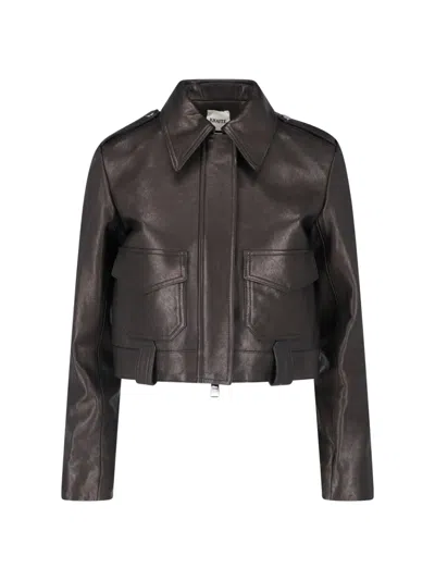 Khaite Women's 100% Lamb Leather Jacket In Black