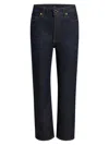 Khaite Womens Benson Bonnie Straight-leg Denim-blend Jeans In Blue