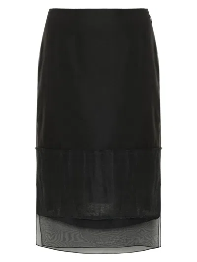 Khaite Women's Alleta Silk Skirt