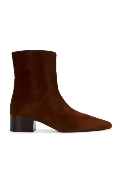 Khaite Women Andee Ankle Boots In Rust In Brown