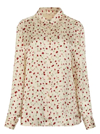 Khaite Women's Argo Printed Silk Shirt