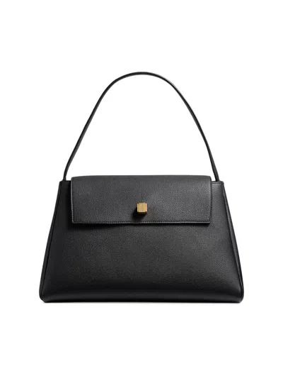 Khaite Women's Audrey Leather Shoulder Bag In Black