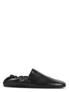 Khaite Refined Black Goat Leather Ballerinas In Black