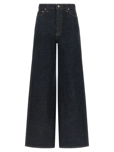 Khaite Women Black Flared High Rise Jeans