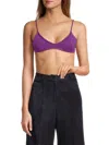 Khaite Women's Carla Knit Bralette In Grape