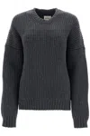 Khaite Manuela Ribbed-knit Cashmere Sweater In Grey