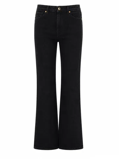 Khaite Women's Classic High-waisted Jeans In Animal Print