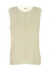 Khaite Cream Stretch Cupro Allo Top