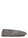 Khaite Marcy Crystal-embellished Satin Ballet Flats In Black