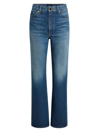 Khaite Women's Danielle Straight-leg Jeans In Blue