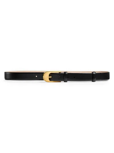 KHAITE WOMEN'S DOME LEATHER BELT