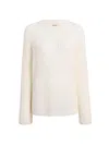 Khaite Davet Open-knit Silk And Cotton-blend Sweater In White