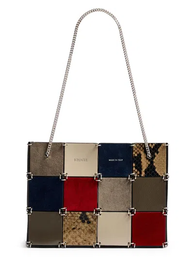 Khaite Emma Color-block Leather Mini Bag In Multi