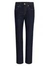 Khaite Farley High-rise Straight-leg Jeans In Blue