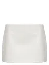 Khaite Jett Leather Mini Skirt