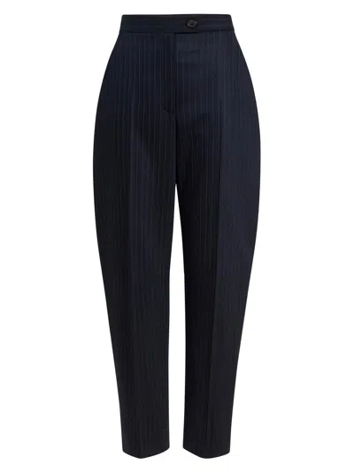 Khaite Women's Jude Striped Pintucked Pants In Multi