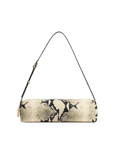 KHAITE WOMEN'S KYE SNAKE-EMBOSSED LEATHER SHOULDER BAG