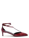 Khaite Women's Leather Heeled Shoes In Red