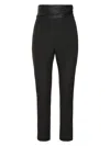 Khaite Lenro Viscose Blend Trousers In Black