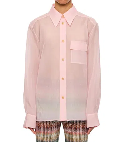 Khaite Women Light Pink Yatty Shirt, S Luxury Shirts For Women Darveys