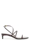 Khaite Loop Sandals In Brown