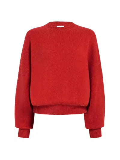 Khaite Margaux Cashmere Crewneck Sweater In Neutral
