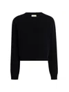 Khaite Milo Cashmere Crewneck Sweater In Black