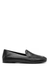 Khaite Black Nappa Leather Monroe Loafers In Black