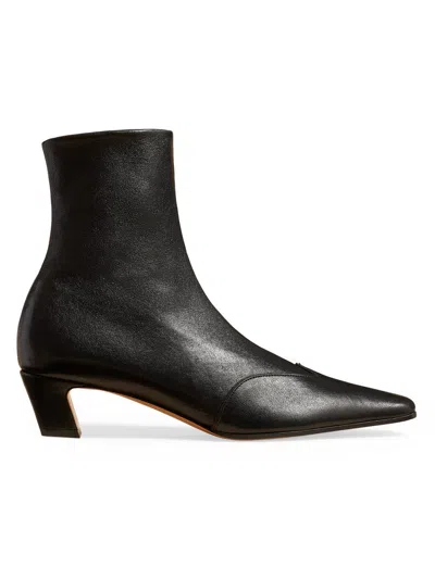 KHAITE WOMEN'S NEVADA 40MM LEATHER ANKLE BOOTS