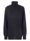Khaite Cashmere Blend Sweater In Black