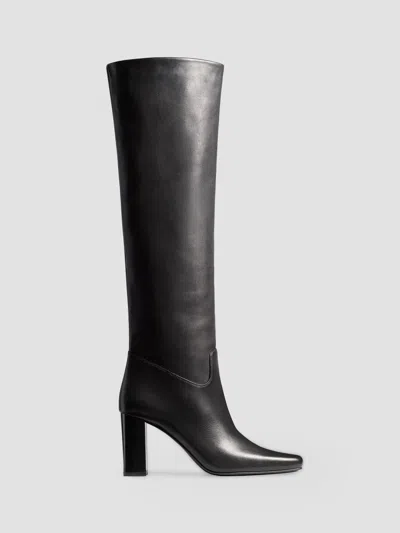 Khaite Women's Petra 85mm Leather Knee-high Boots In Black