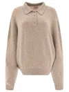 Khaite Jo Sweater In Cream Cashmere In Beige