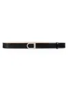 Khaite Women's Saddle Leather Belt In Black