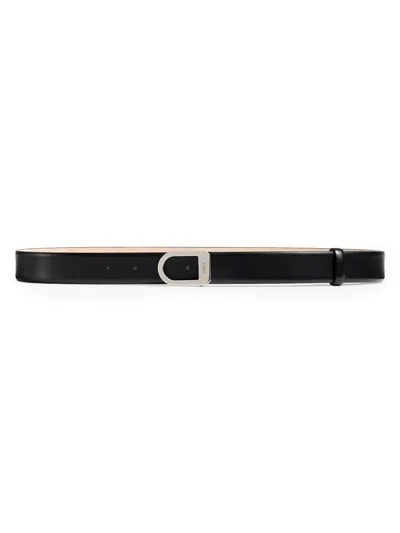 Khaite Women's Saddle Leather Belt In Black