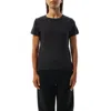 Khaite Mae Short-sleeved T-shirt In Washed Black