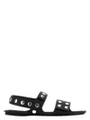 Khaite Boden Silver Studded Leather Sandals