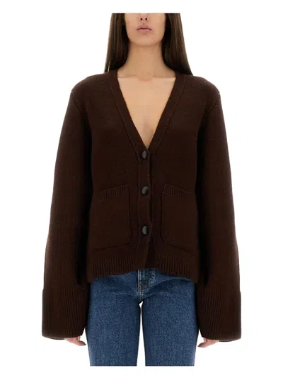 KHAITE WOMEN'S SCARLET CARDIGAN