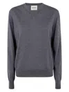 Khaite Elegant Wool Knit Top In Grey