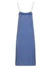 Khaite Woman Midi Dress Azure Size 4 Silk