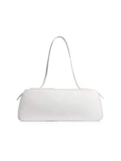 Khaite Women's Simona Leather Shoulder Bag In White