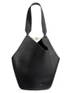Khaite Lotus Chain Detailed Mini Tote Bag In Black