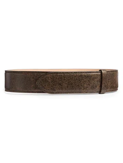 Khaite Women's Theo Leather Belt In Pattern