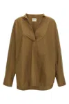 Khaite Tito Blouse In Brown