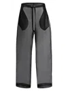 Khaite Trenton Silk-blend Organza Wide-leg Pants In Black