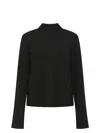 Khaite Calliope Mock Neck Wool-blend Top
