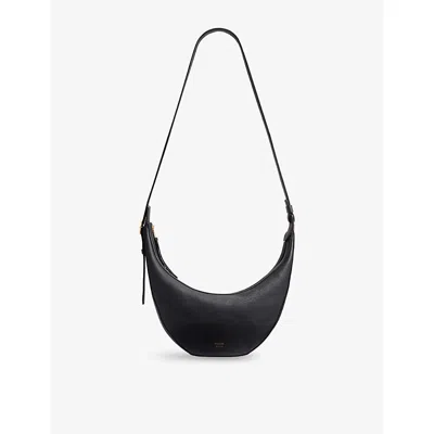 Khaite Womens Augustina Leather Hobo Bag Black