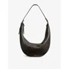 Khaite Womens Augustina Small Pebbled Leather Cross-body Bag Black In Black