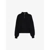 Khaite Rene Cashmere Polo Sweater In Black