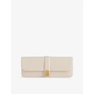 Khaite Womens Burro Blake Leather Clutch In Brown