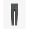Khaite Womens Storm Callum Straight-leg Stretch-wool And Cashmere Trousers In Gray